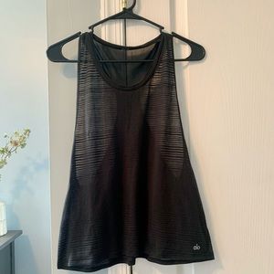 ALO Yoga Striped Racerback Tank